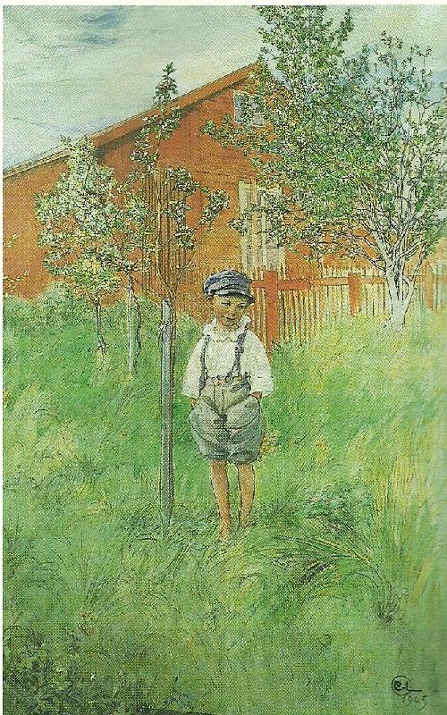 Carl Larsson esbjorn vid sitt agandes appeltrad-esbjorn unghink China oil painting art